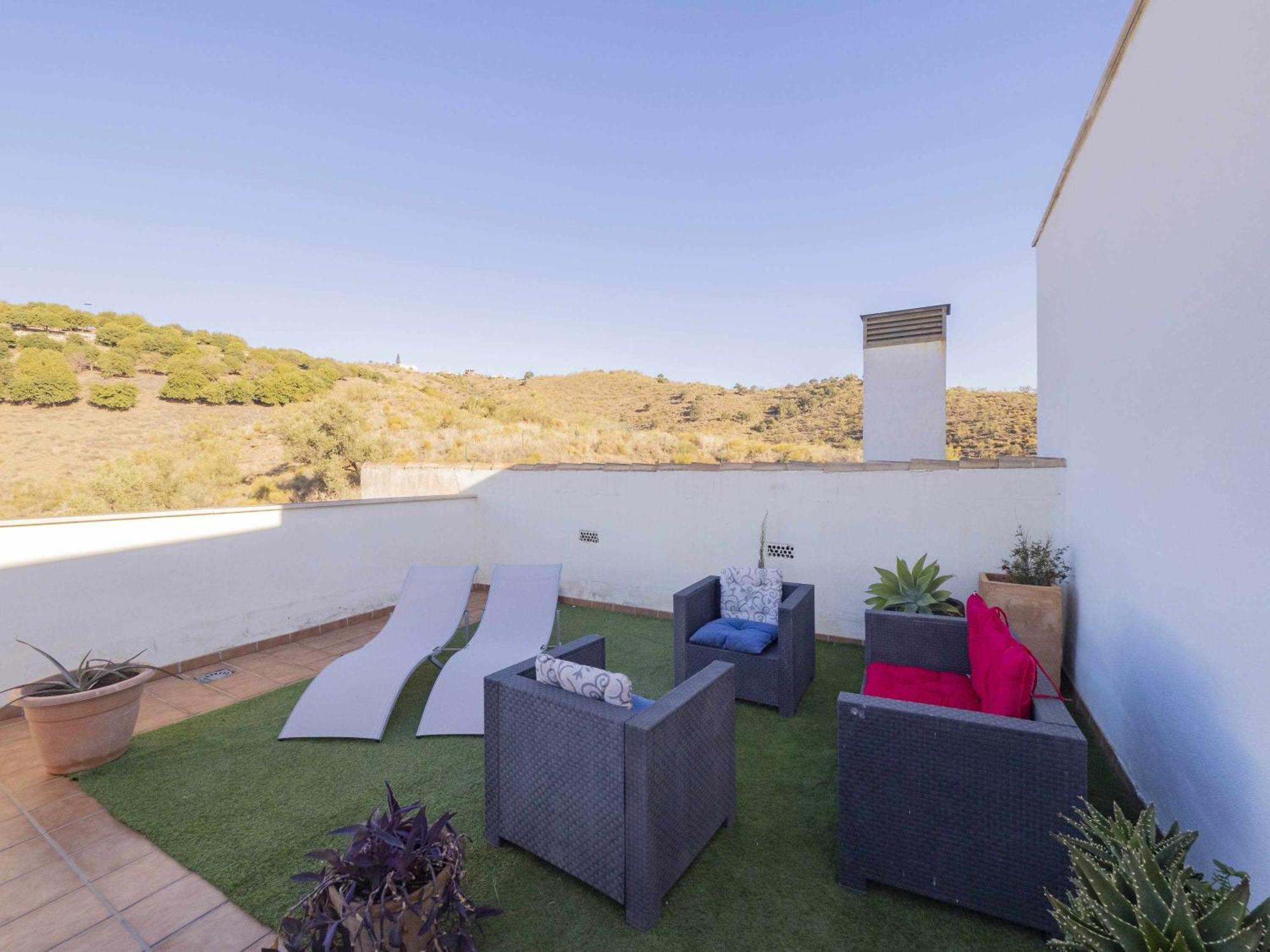 Апартаменты Atico Con Vistas Al Mar Piscina Y Parking Малага Экстерьер фото