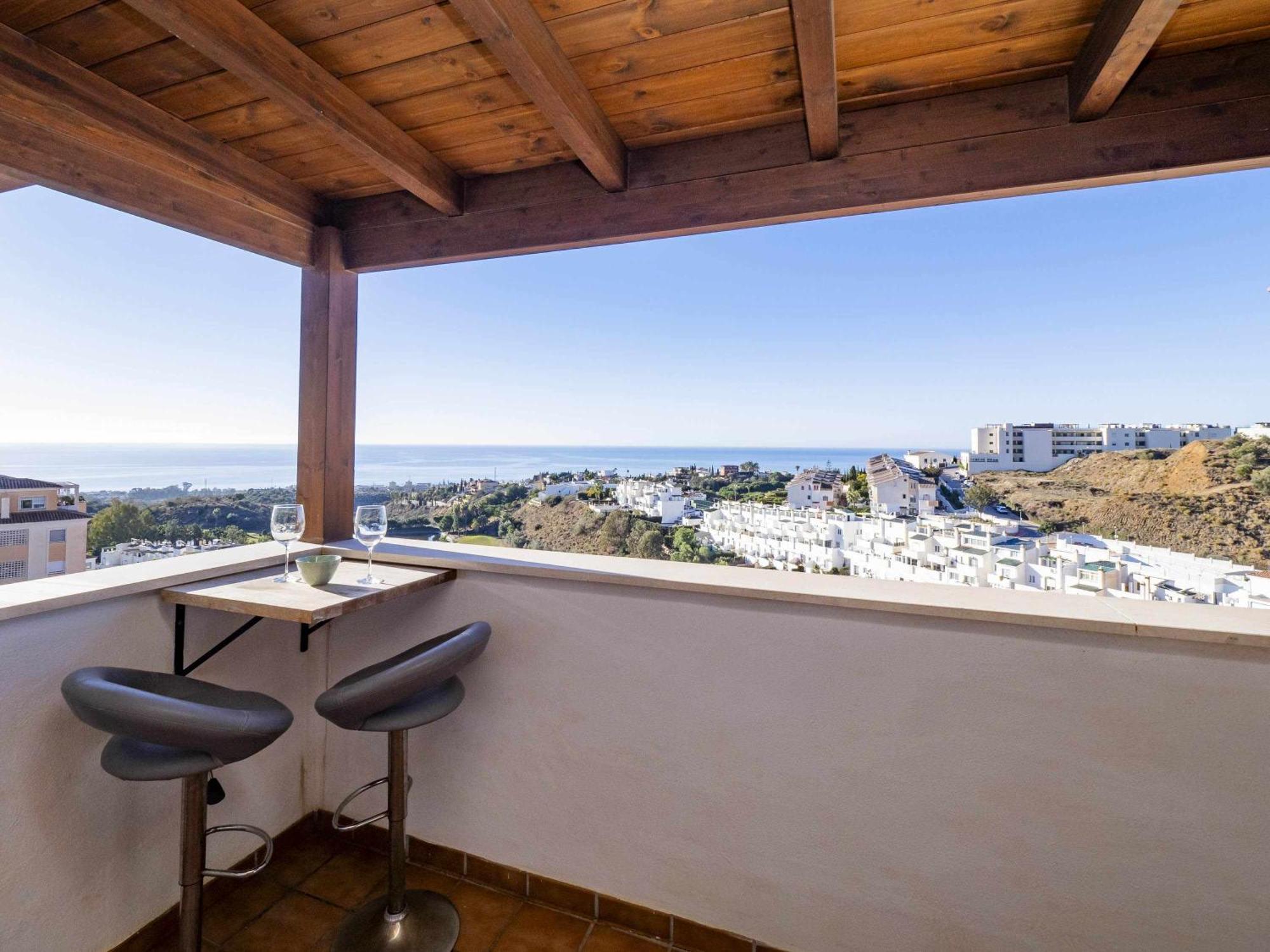 Апартаменты Atico Con Vistas Al Mar Piscina Y Parking Малага Экстерьер фото