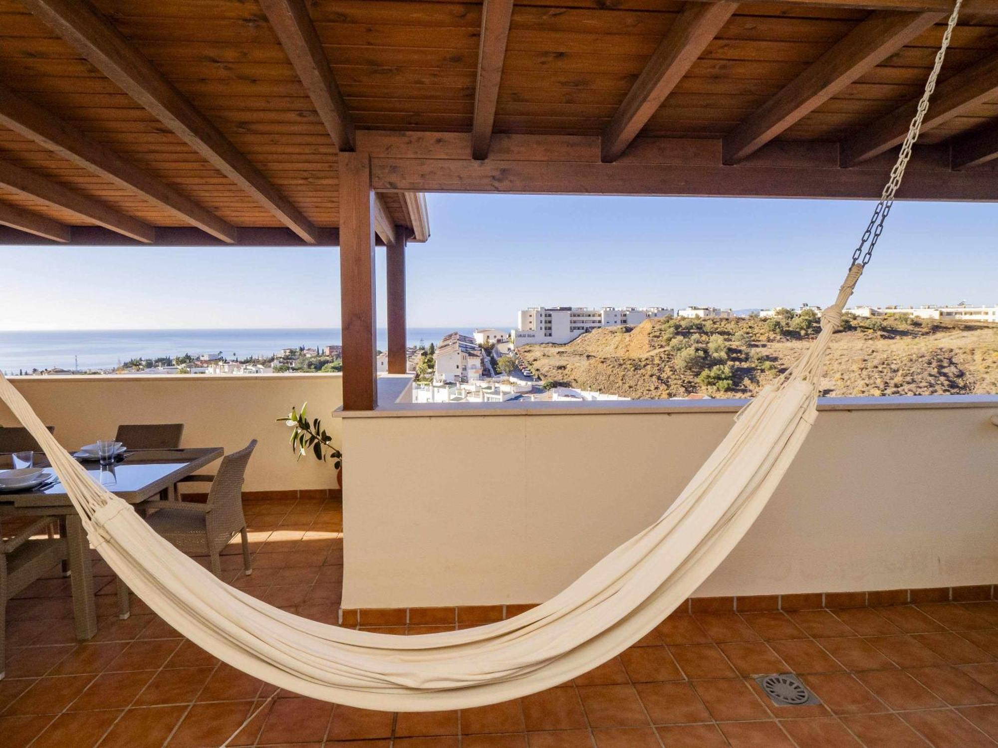 Апартаменты Atico Con Vistas Al Mar Piscina Y Parking Малага Экстерьер фото