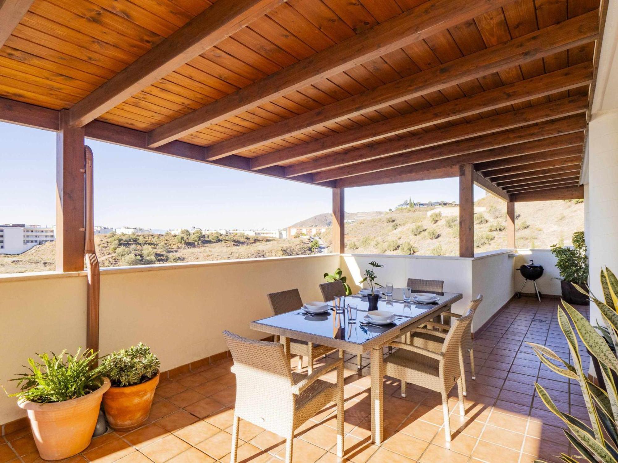 Апартаменты Atico Con Vistas Al Mar Piscina Y Parking Малага Экстерьер фото